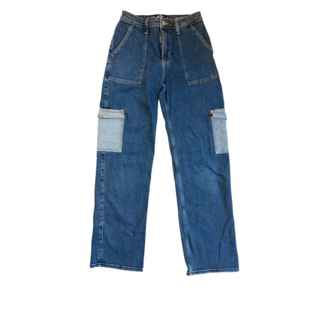 Hollister Ultra High-Rise Dad Jean Cargo Pants | Size 7R W28 L31